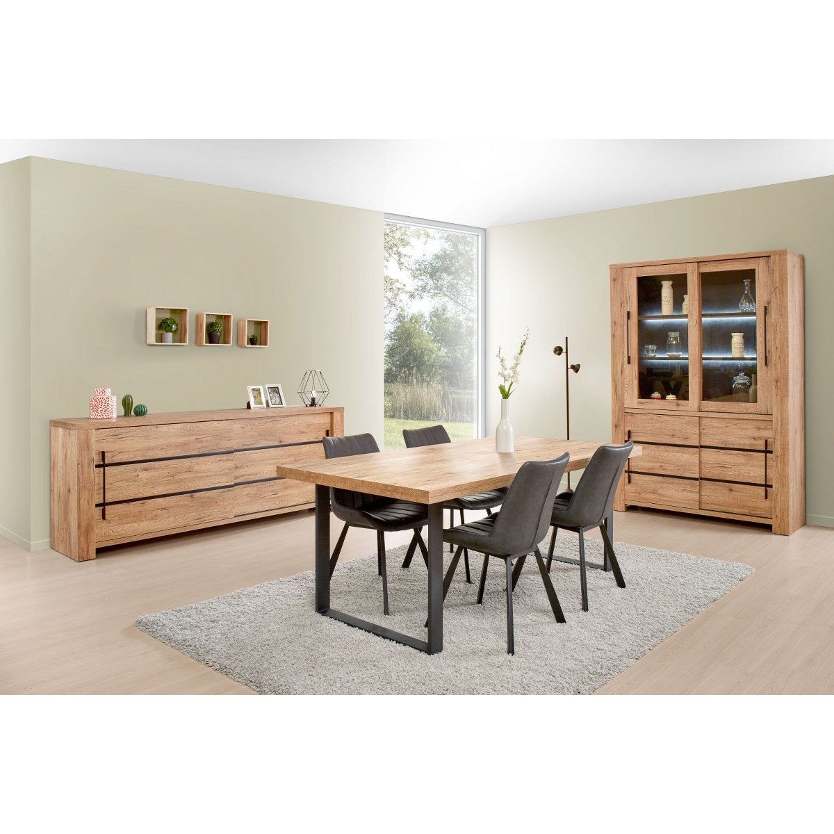 Dresser | Furniture series Basto | brown | 230 x 48 x 89.2 (h)