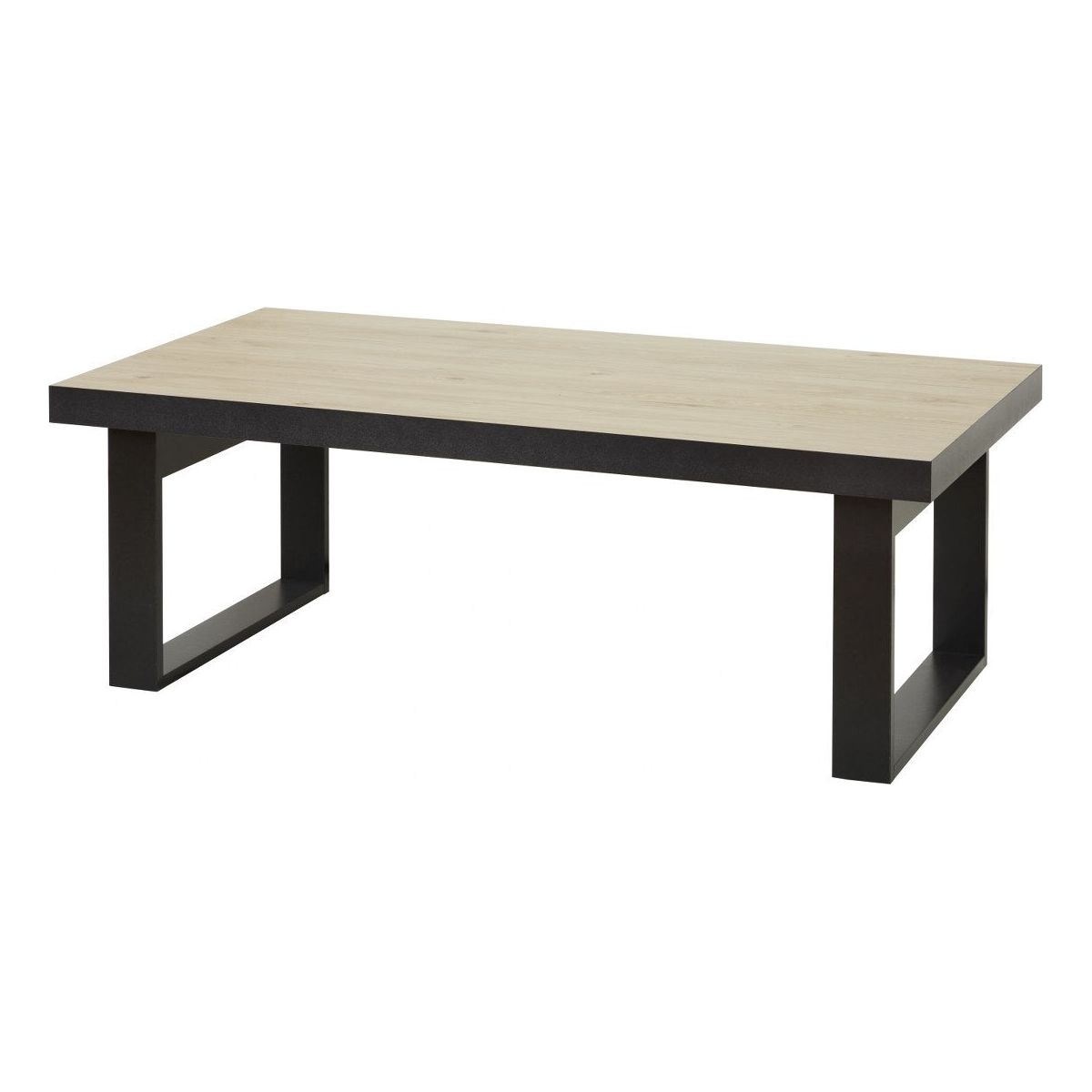 Coffee table | Furniture series Tilly | brown, natural, black | 130