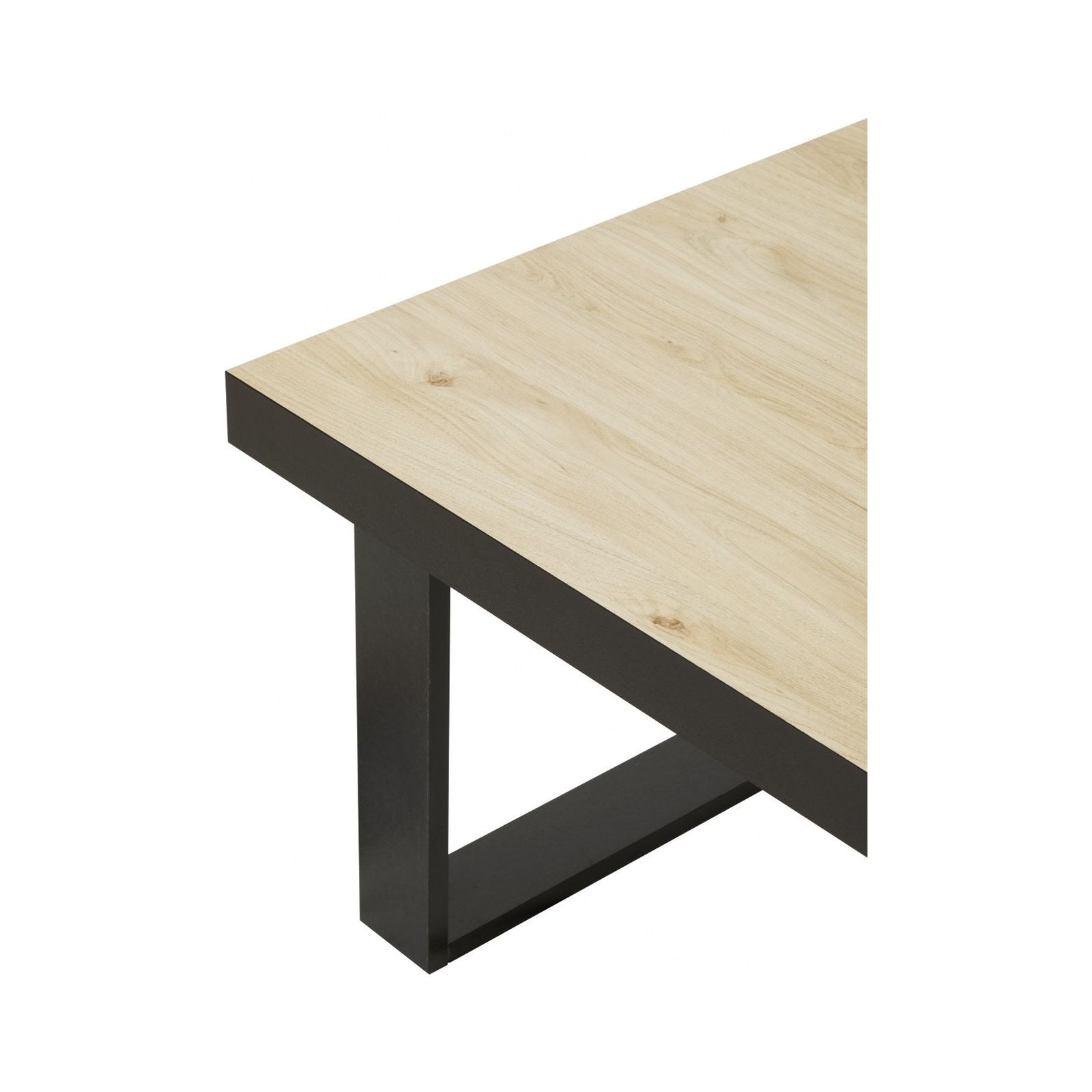Coffee table | Furniture series Tilly | brown, natural, black | 130