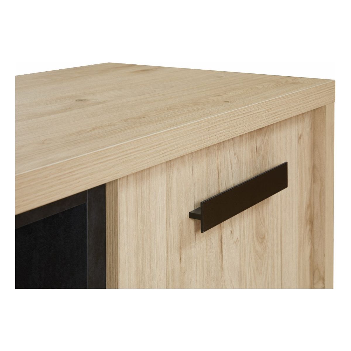 TV cabinet | Furniture series Tilly | brown, natural, black | 168