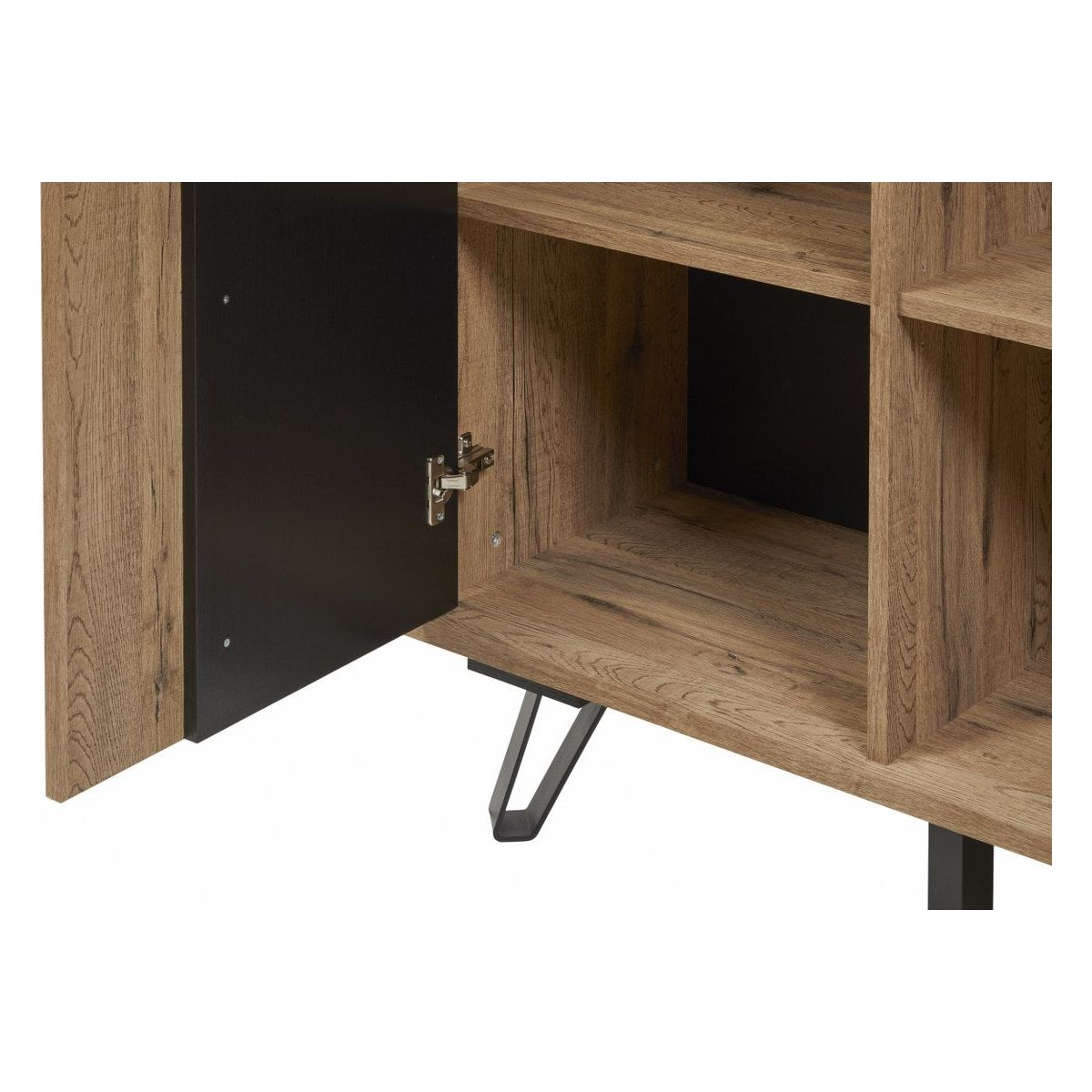 Wall cabinet | Furniture series Manor | brown, natural, black | 101 x