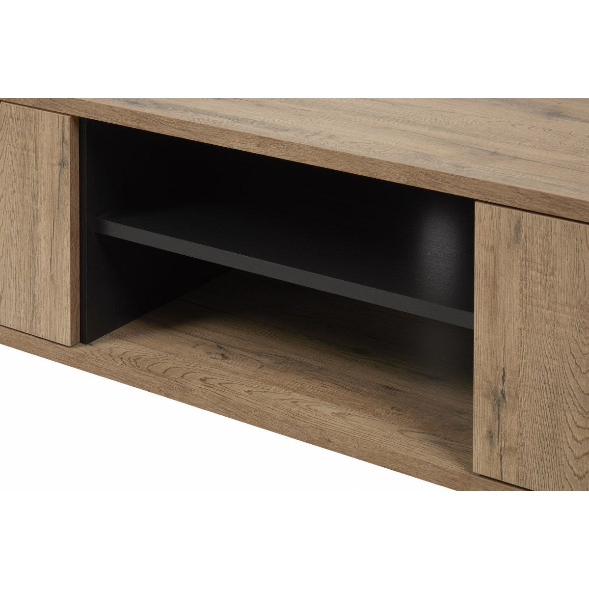 TV cabinet | Furniture series Manor | brown, natural, black | 156