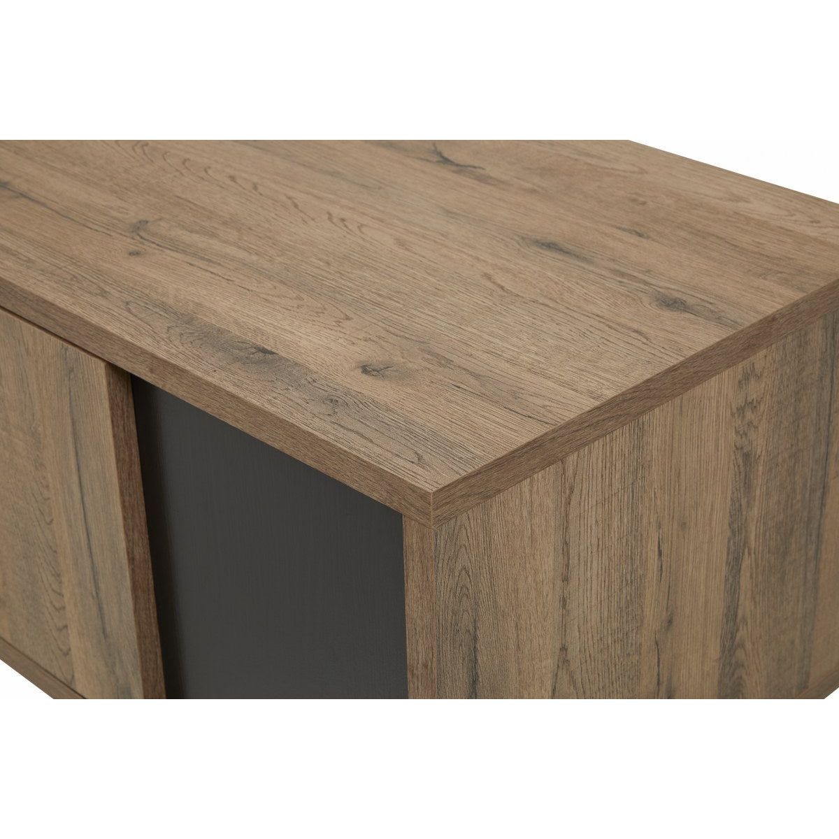 TV cabinet | Furniture series Manor | brown, natural, black | 156