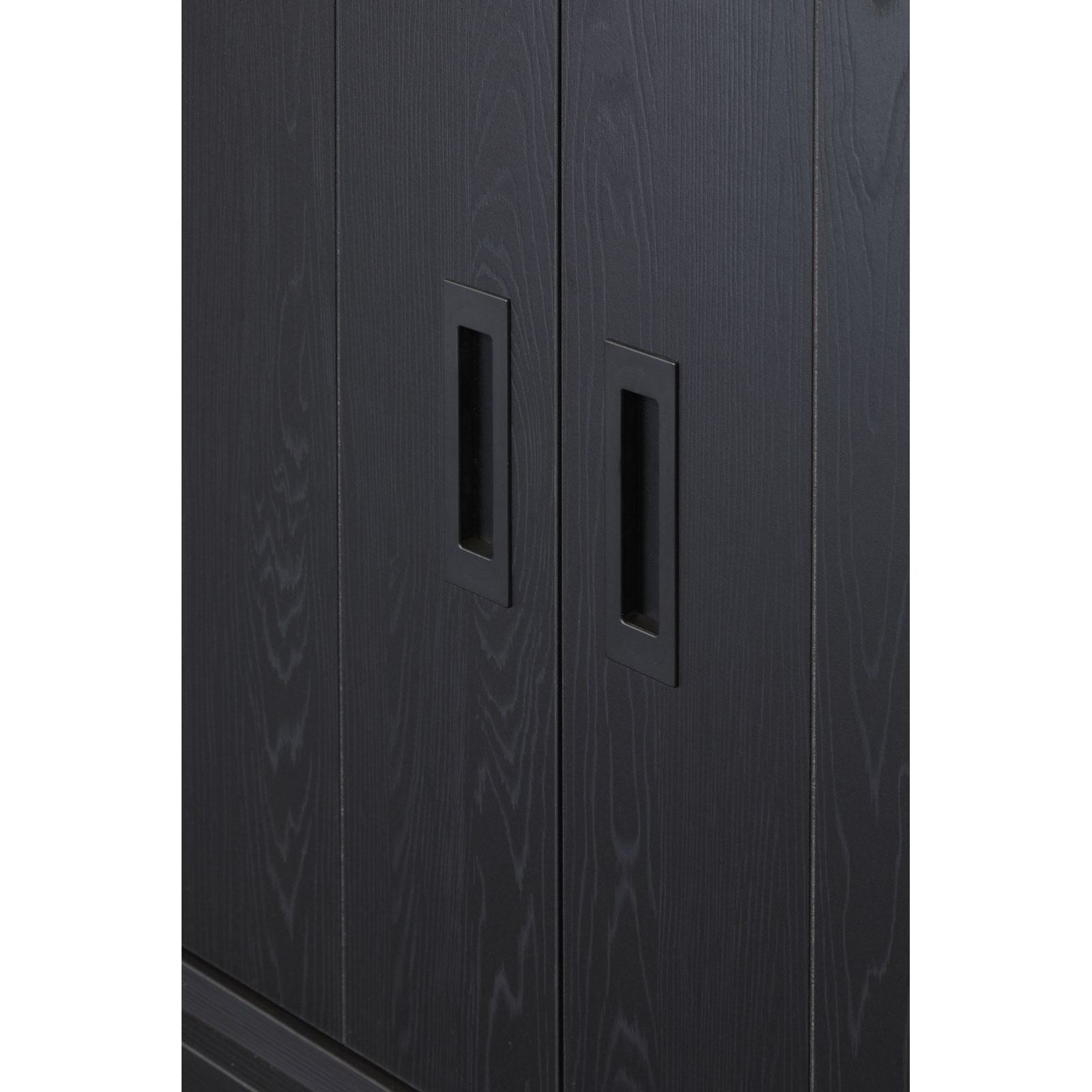 Virinekast | Furniture series Sigma | black, natural | 122x50x