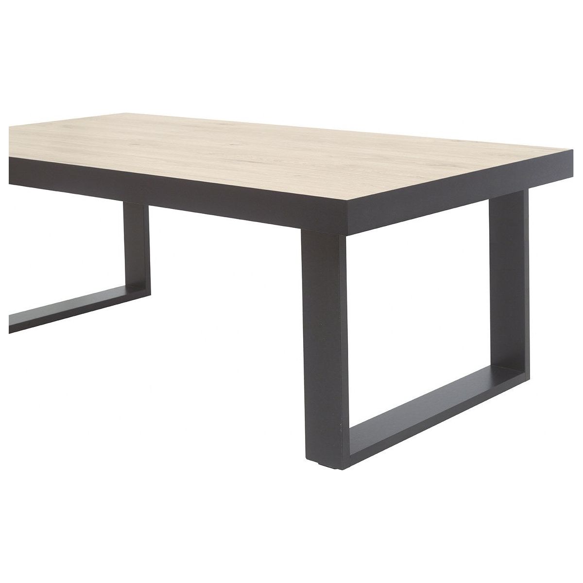 Coffee table | Furniture series Dylan | natural, black | 130x68x