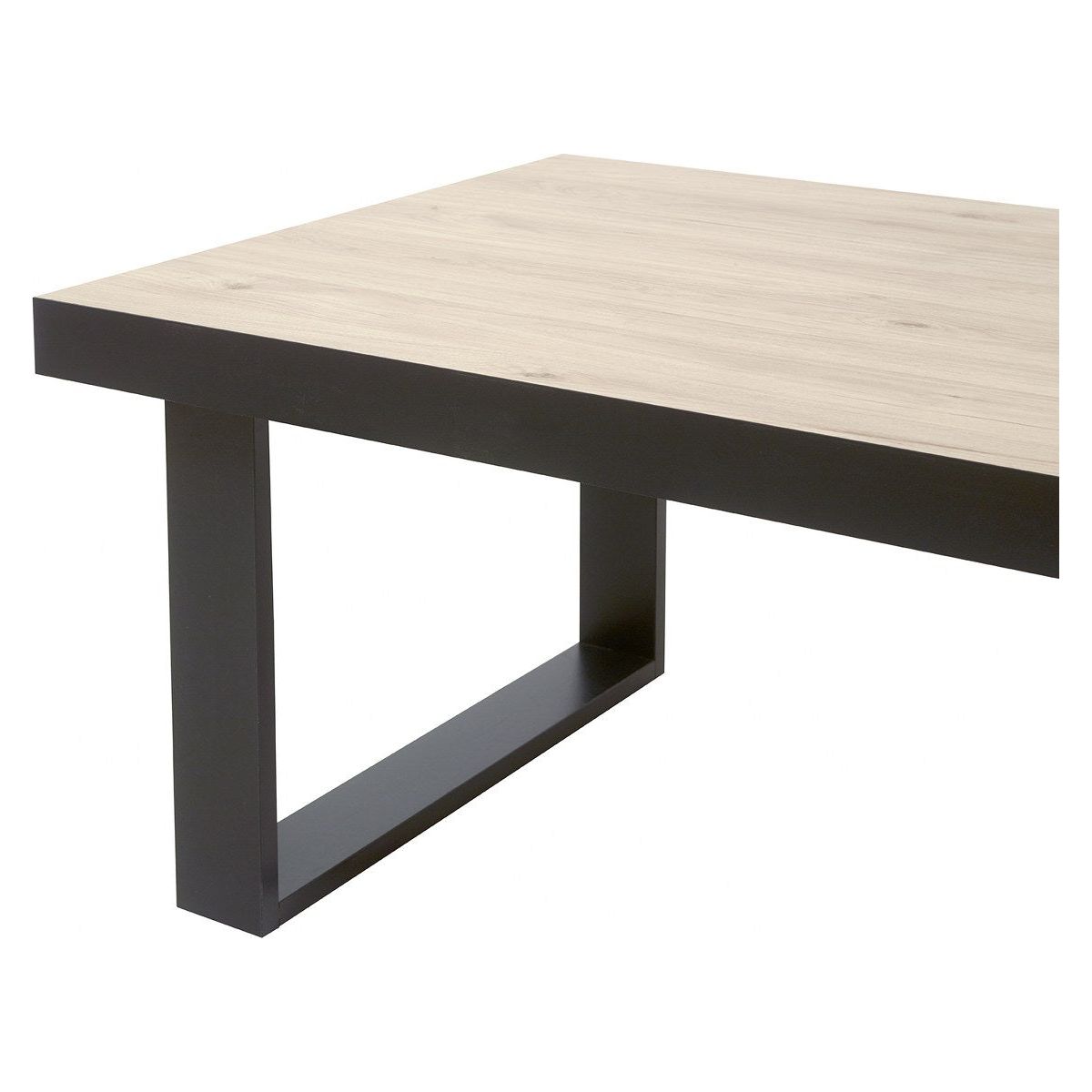 Coffee table | Furniture series Dylan | natural, black | 130x68x