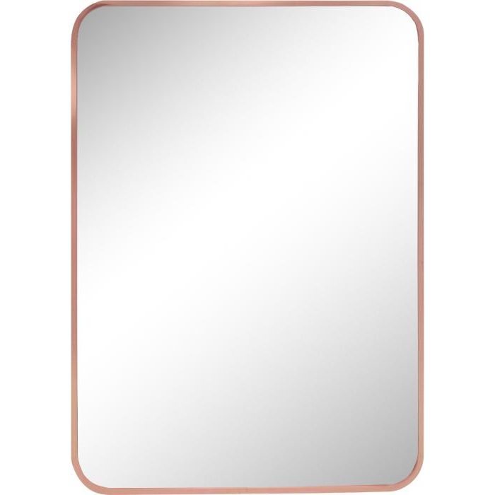 Spiegel met aluminium lijst 50x70cm. Rose