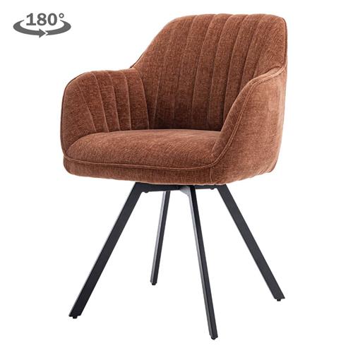 Bruno Armchair - fabric Nature 500 Pearl copper (rotatable)
