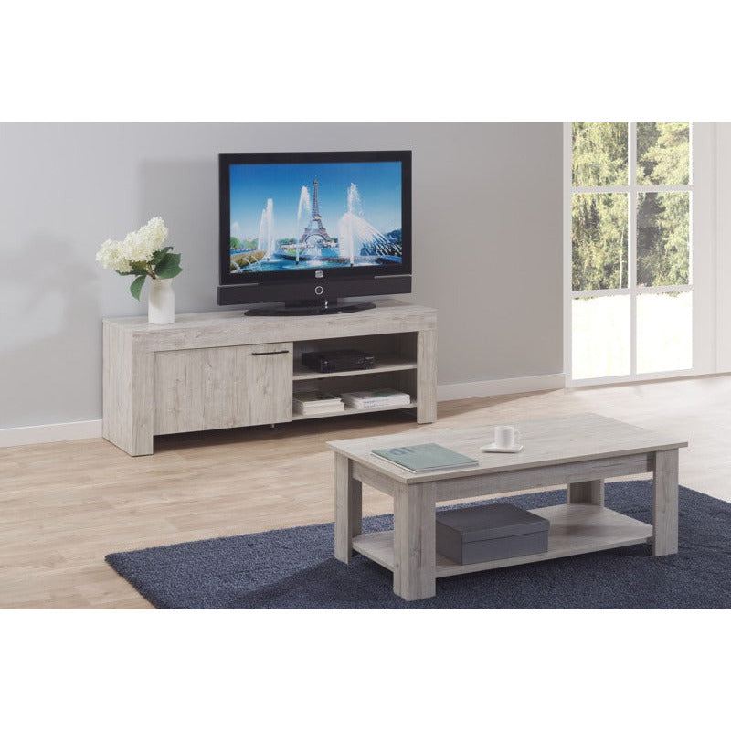 TV-meubel | Meubelserie Rogon | Lichtgrijs | 155 x 43 x 55