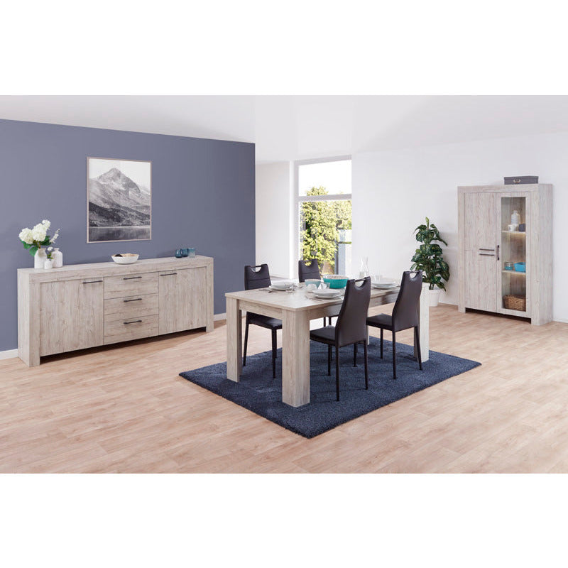 Dining table | Furniture series Rogon | Light gray | 180x90x76