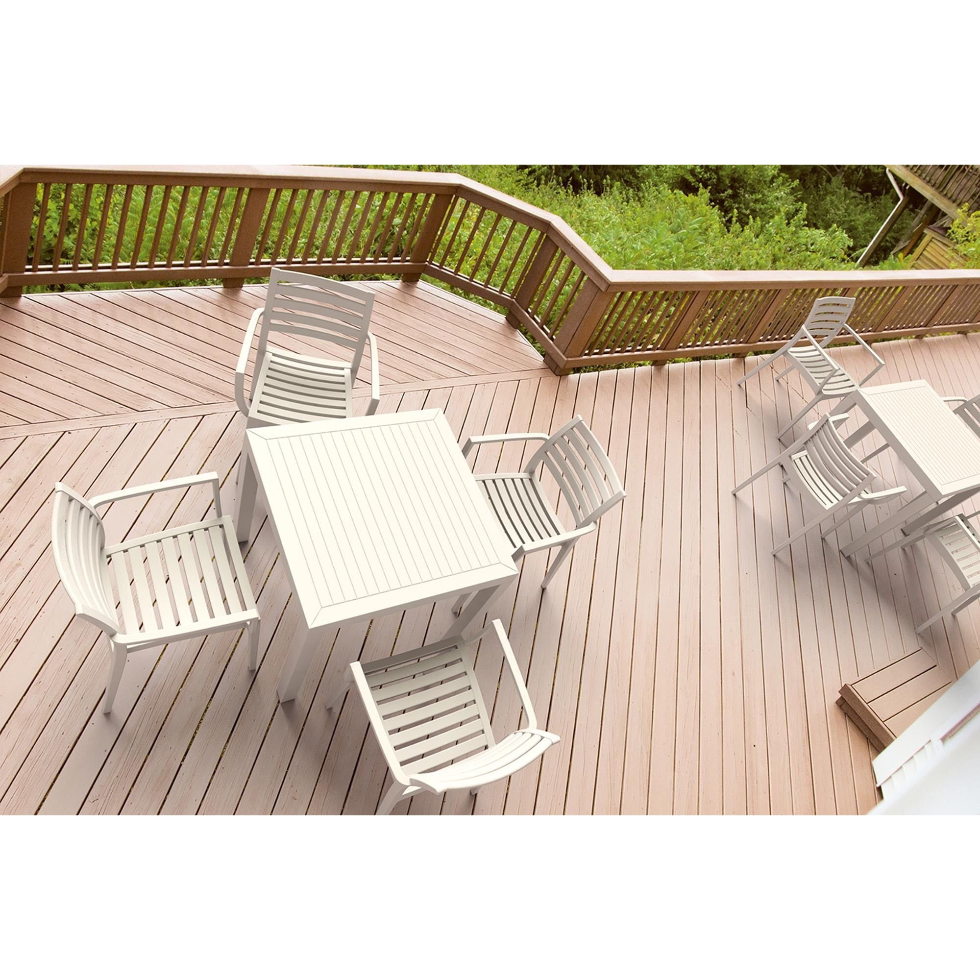 Garbar Arctic Square table indoors, outdoors 80x80 white
