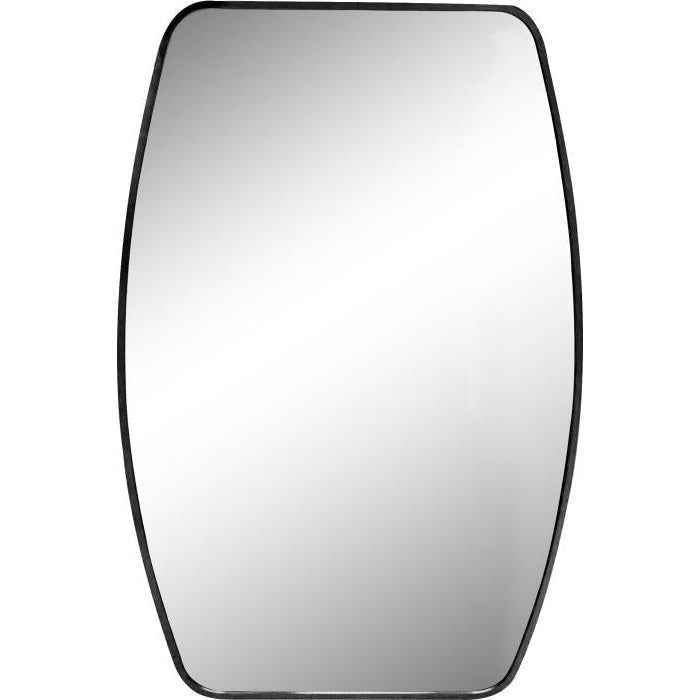 Mirror with aluminum frame 50x75cm. Black