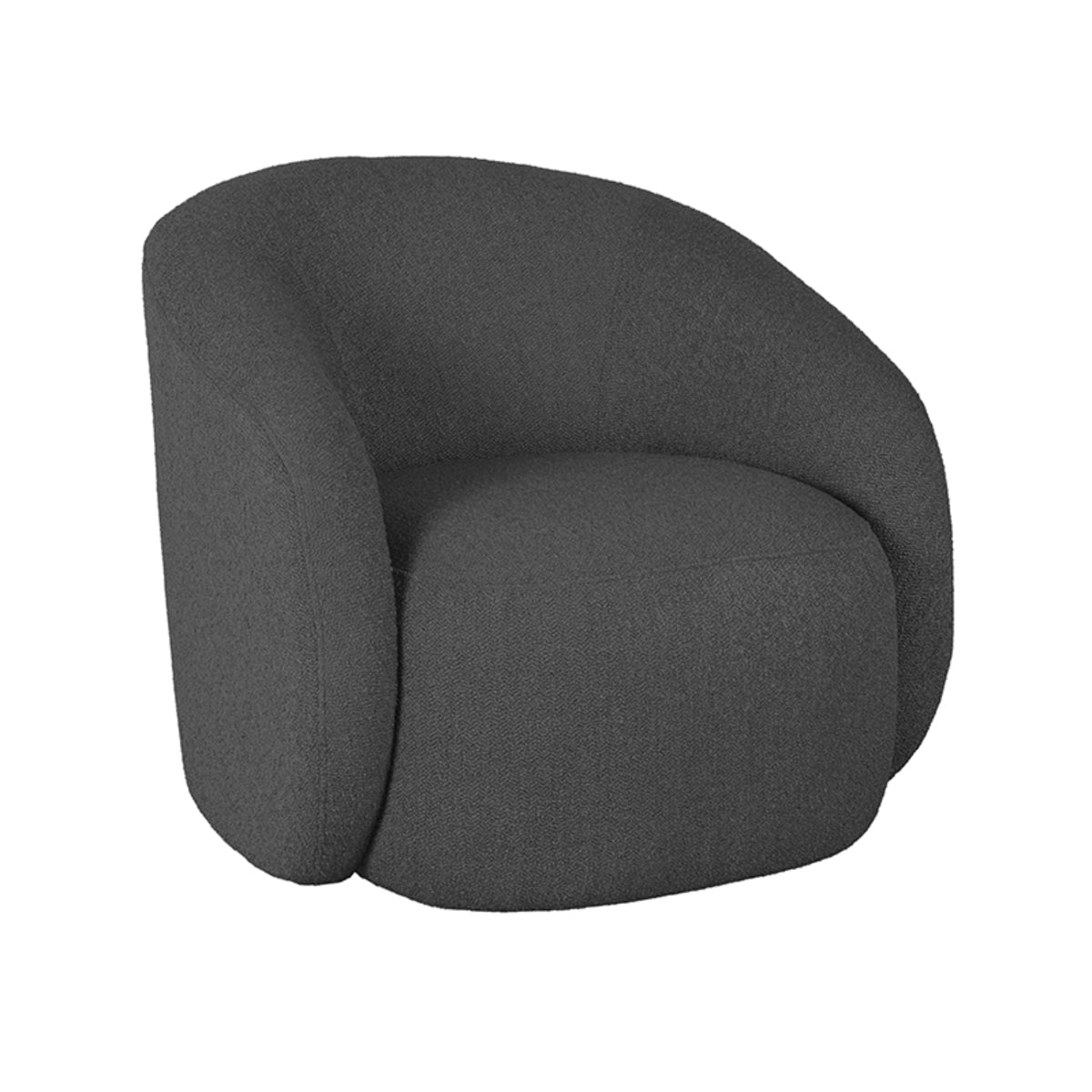 LABEL51 Armchair Alby - Anthracite - Boucle