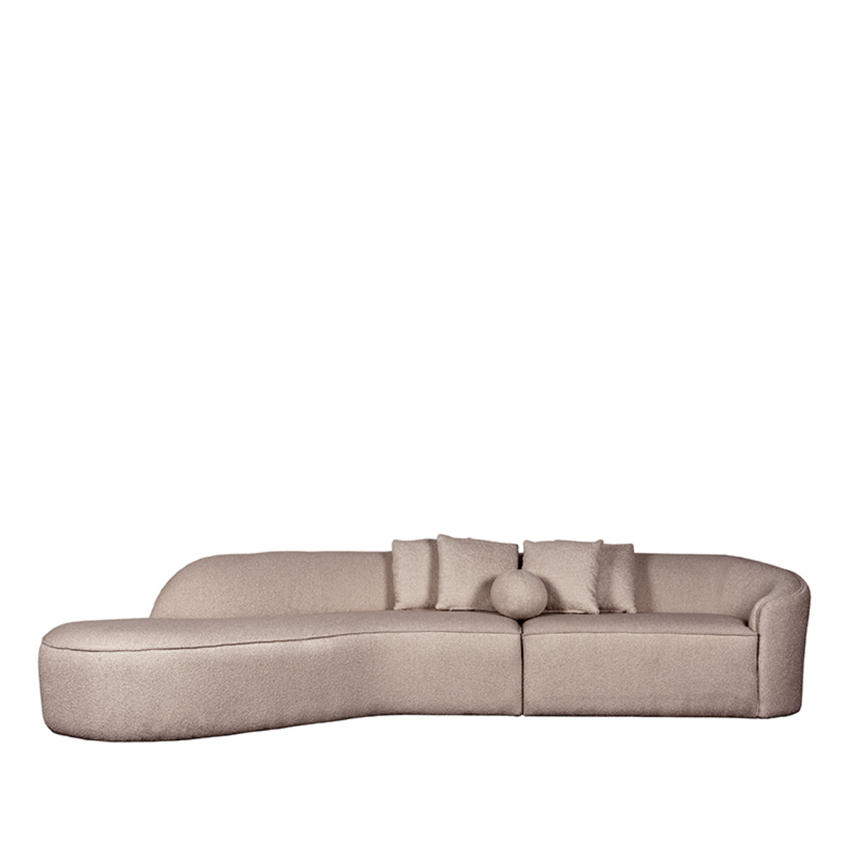 LABEL51 Sofa Stelvio - Clay - Boucle - 4-Seater + Corner Left