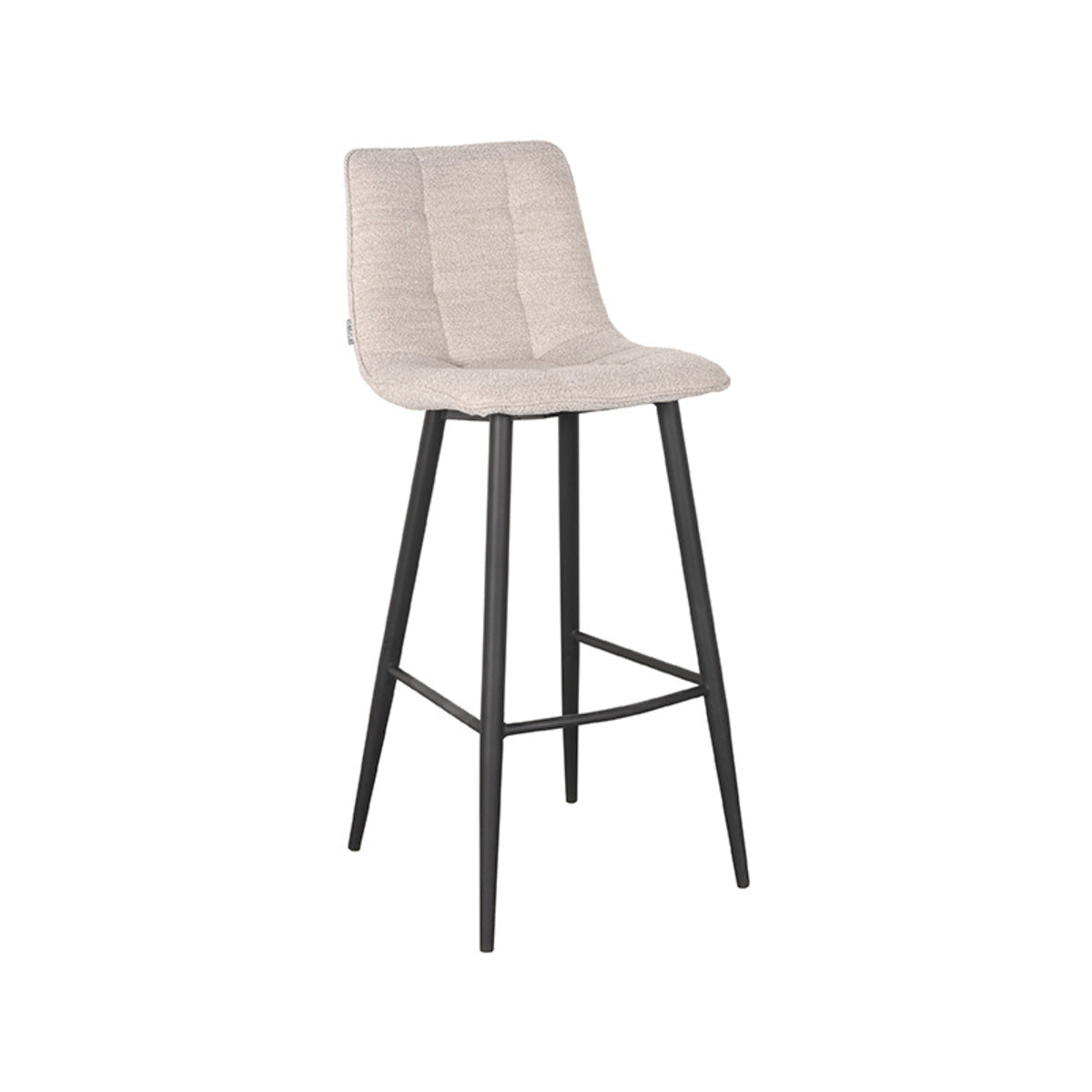 LABEL51 Bar stool Jelt - Natural - Boucle - Seat height 78 |