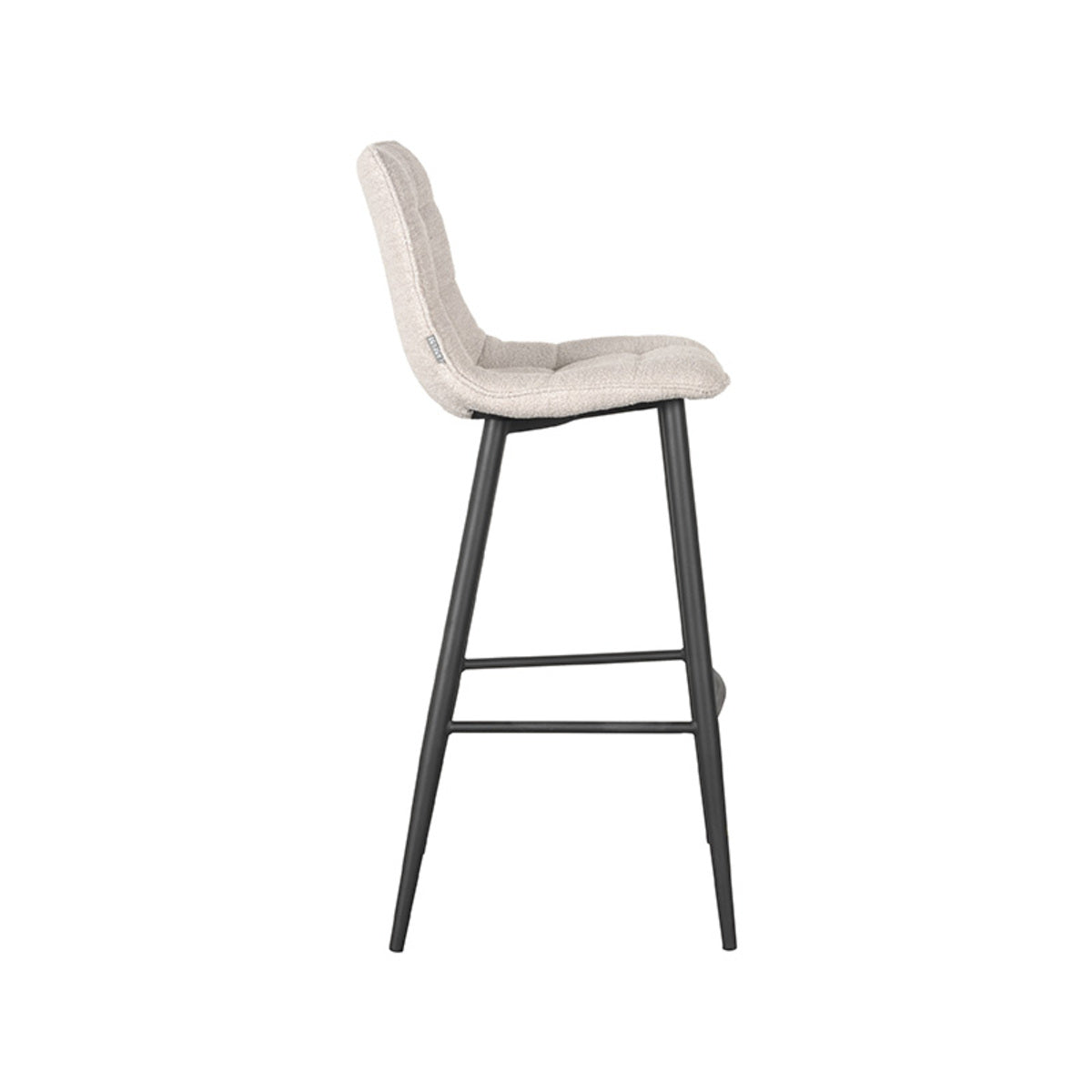 LABEL51 Bar stool Jelt - Natural - Boucle - Seat height 78 |