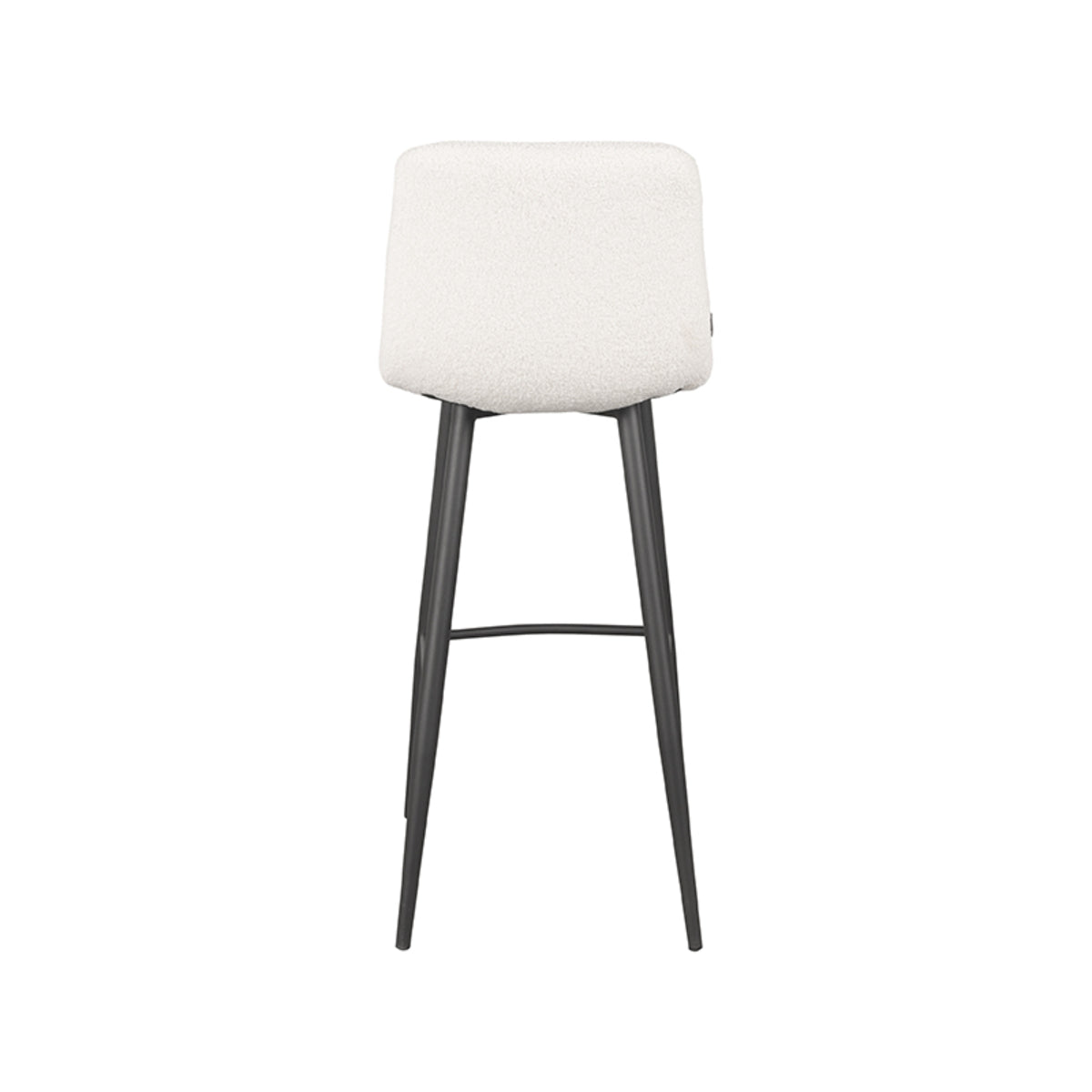 LABEL51 Bar stool Jep - Ivory - Teddy - Seat height 78 | 2 pieces