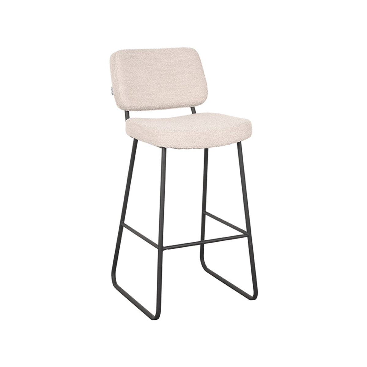 LABEL51 Bar stool Noah - Natural - Boucle - Seat height 78 |