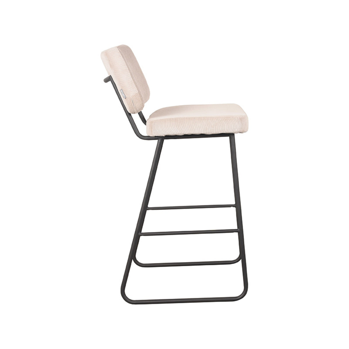 LABEL51 Bar stool Noah - Natural - Ribcord - Seat height 78 |