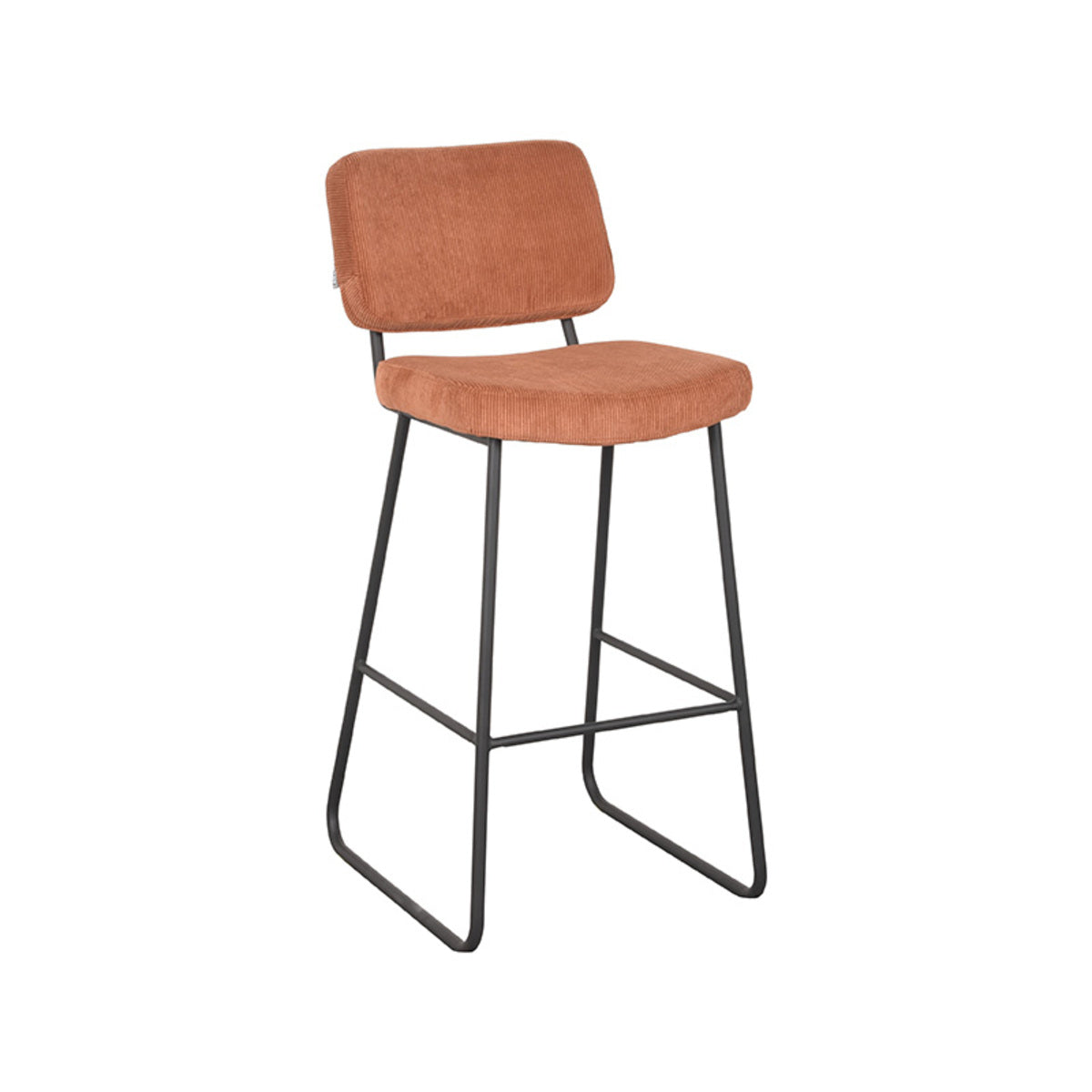 LABEL51 Bar stool Noah - Rest - Ribcord - Seat height 78 | 2 pieces