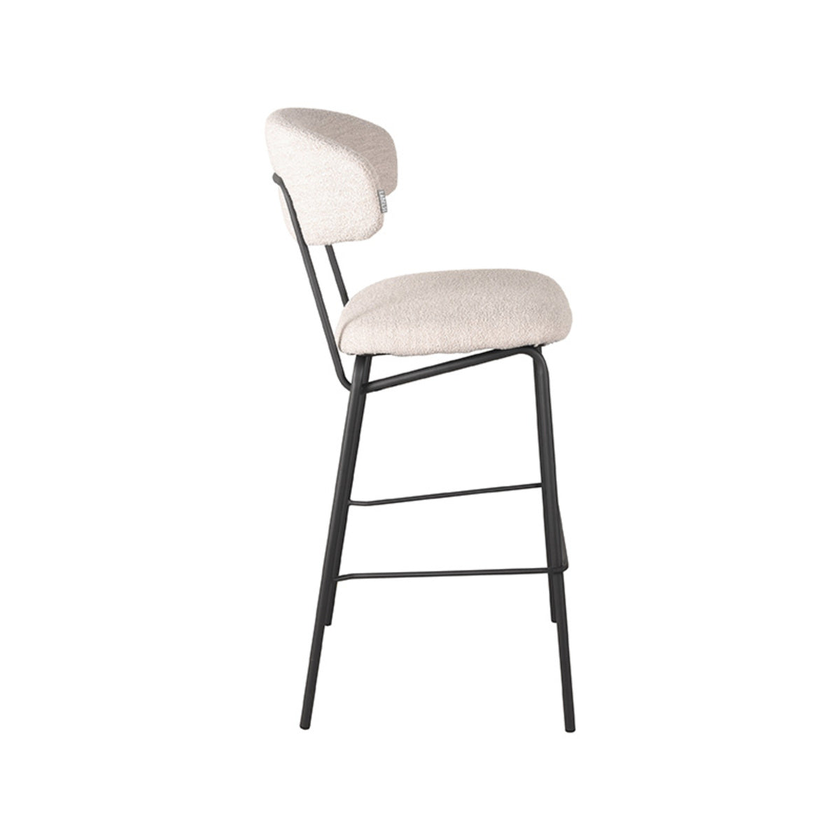 LABEL51 Bar stool Zack - Natural - Boucle - Seat height 78 |