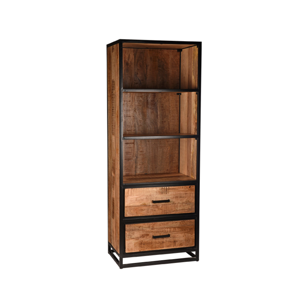 LABEL51 Bookcase Tampa - Rough - Mango wood