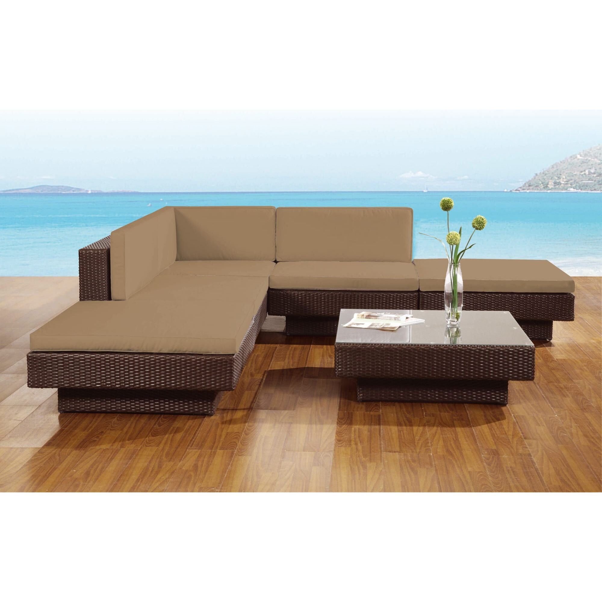 Garbar Colin coffee table indoors, outdoors 90x90 brown