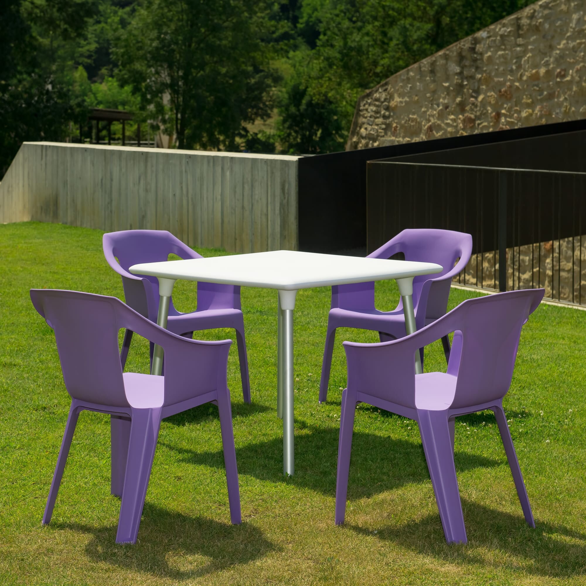 Garbar cool armchair set 2 violet