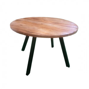 Round Mango wood dining table natural - 120cm