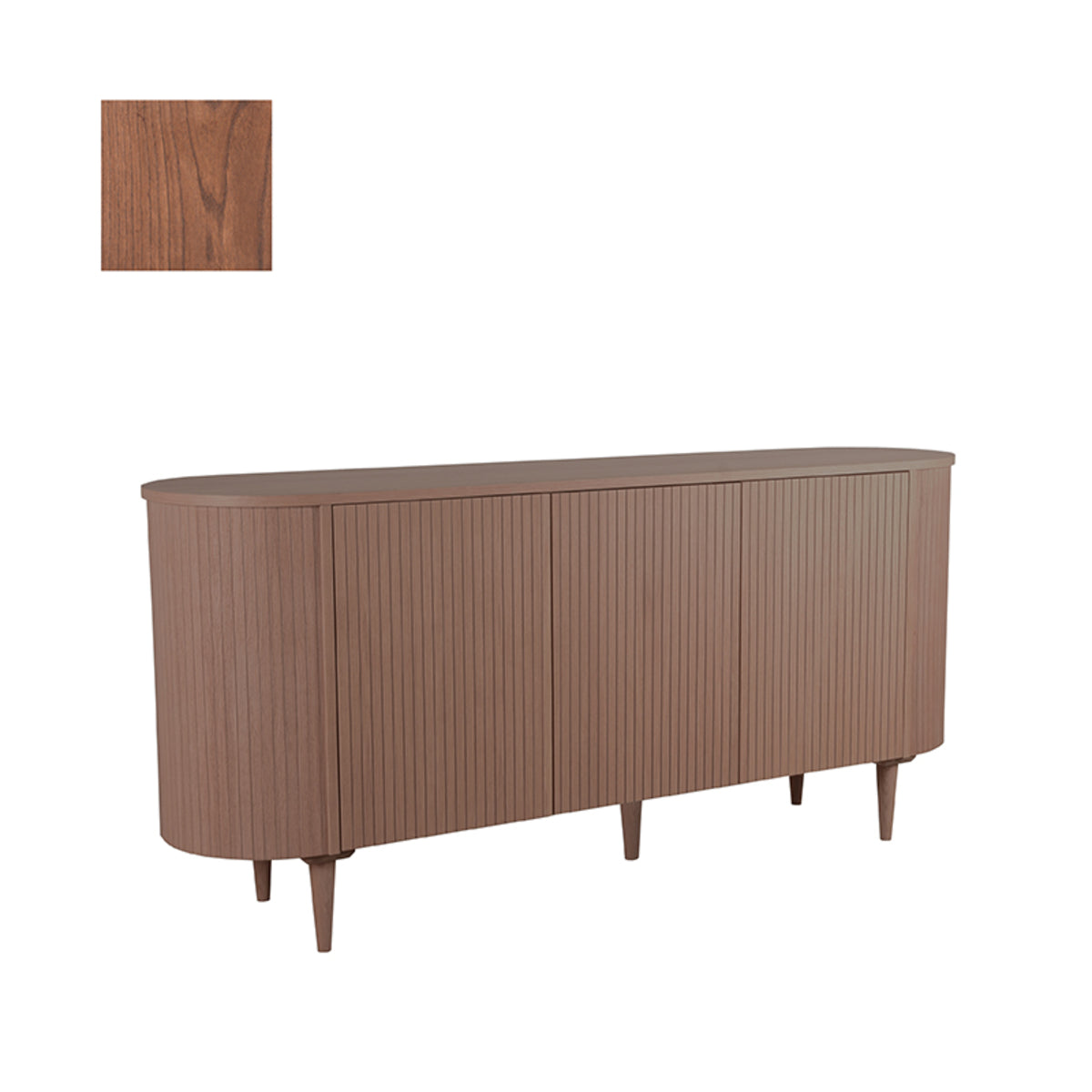 LABEL51 Sideboard Oliva - Walnut - Oak - 180 cm