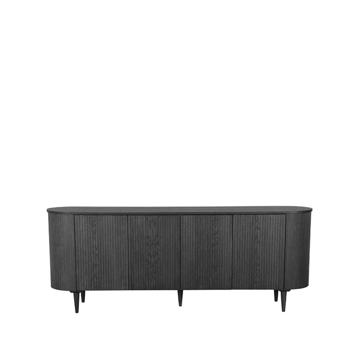 LABEL51 Sideboard Oliva - Black - Oak - 220 cm