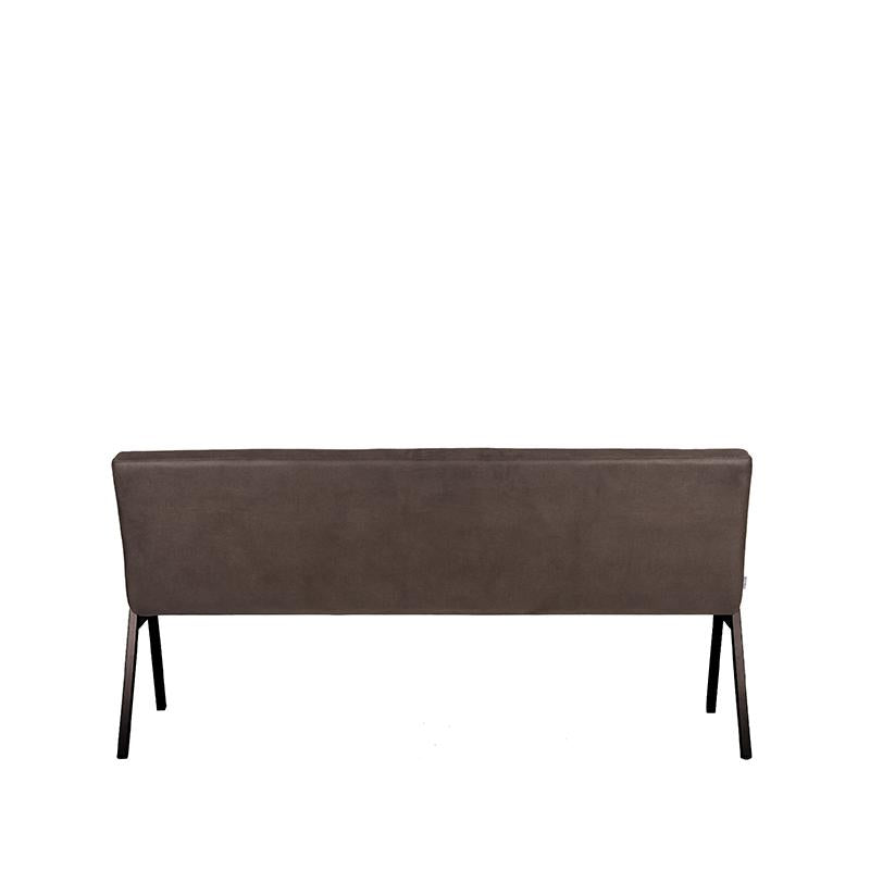 LABEL51 Dining room sofa Matz - Anthracite - Microfiber - 175 cm