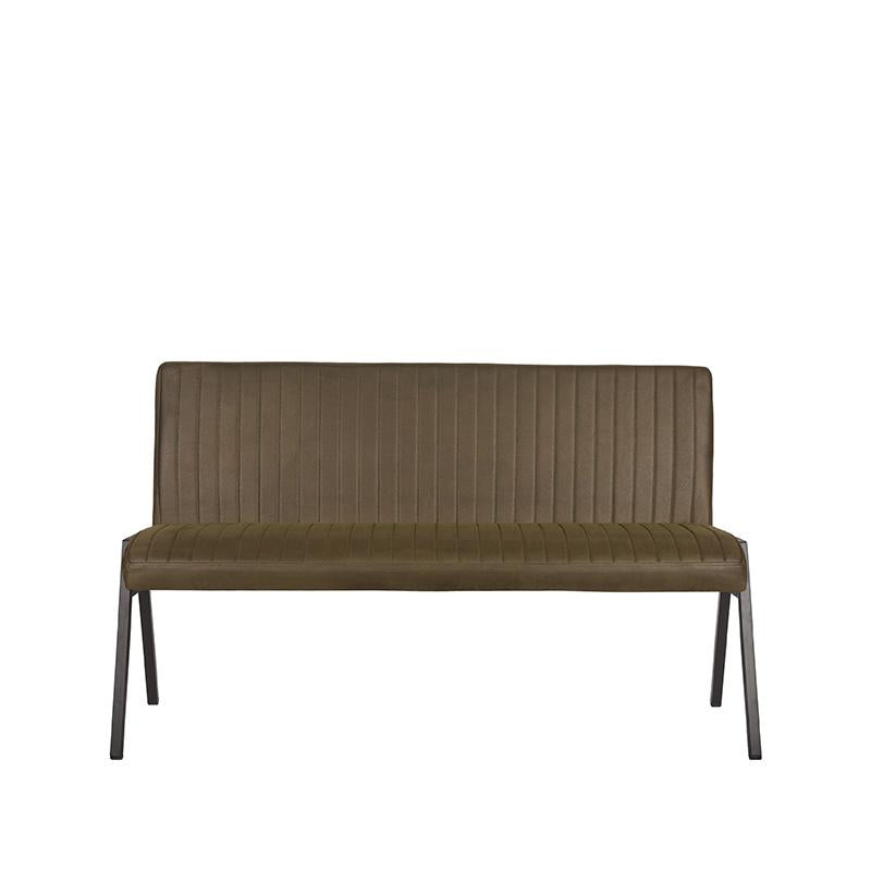 LABEL51 Dining room sofa Matz - Army green - Microfiber - 145 cm