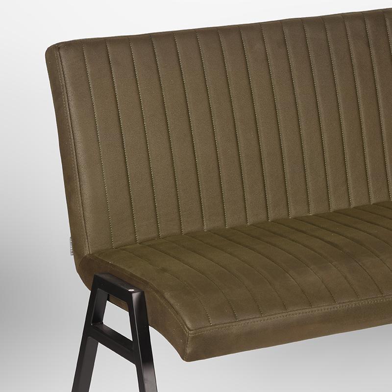 LABEL51 Dining room sofa Matz - Army green - Microfiber - 175 cm