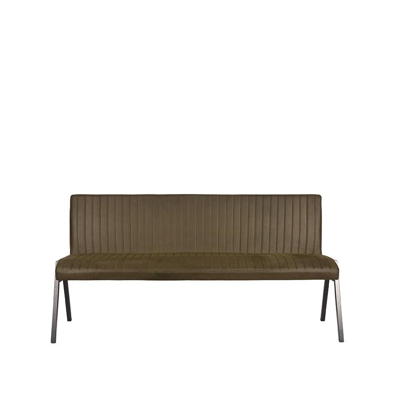 LABEL51 Dining room sofa Matz - Army green - Microfiber - 175 cm