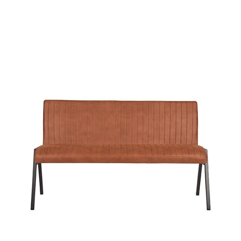 LABEL51 Dining room sofa Matz - Cognac - Microfiber - 145 cm