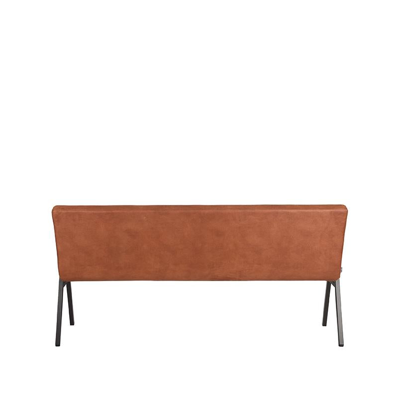 LABEL51 Dining room sofa Matz - Cognac - Microfiber - 175 cm