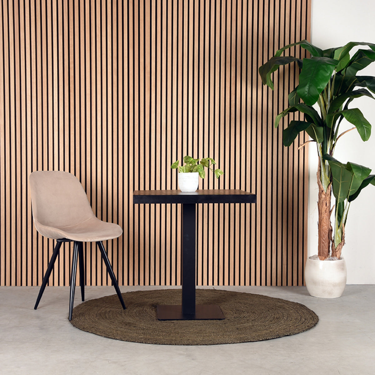 LABEL51 Dining room chair Capri - Sand - Velvet | 2 pcs