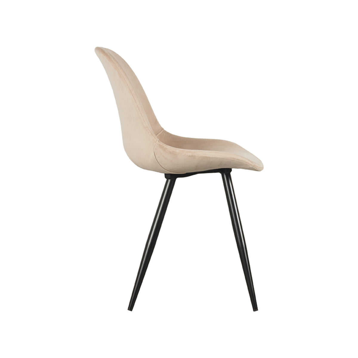 LABEL51 Dining room chair Capri - Sand - Velvet | 2 pcs