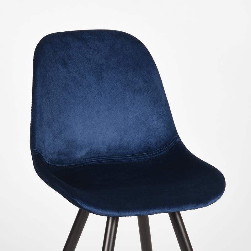 LABEL51 Dining room chair Capri - Blue - Velvet | 2 pcs