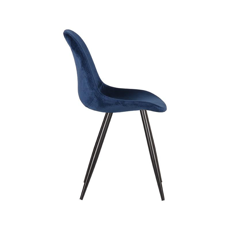 LABEL51 Dining room chair Capri - Blue - Velvet | 2 pcs