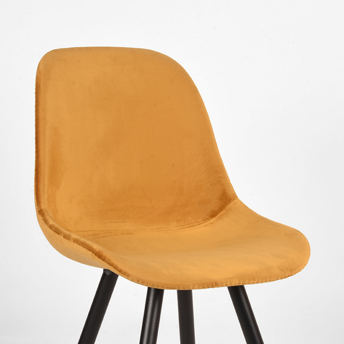 LABEL51 Dining room chair Capri - Ocher - Velvet | 2 pcs
