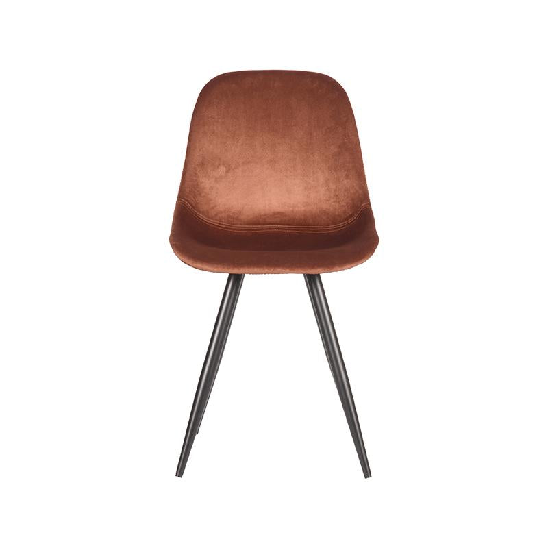 LABEL51 Dining room chair Capri - Rust - Velvet | 2 pcs