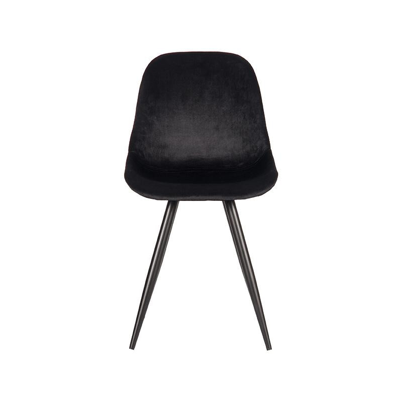 LABEL51 Dining room chair Capri - Black - Velvet | 2 pcs