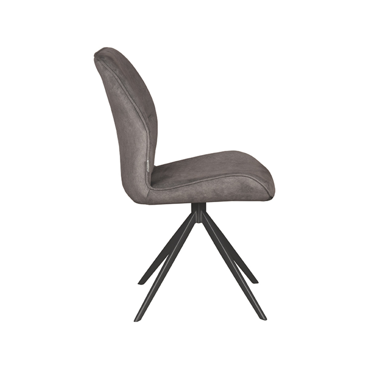 LABEL51 Dining room chair Comfy - Anthracite - Cosmo - Black