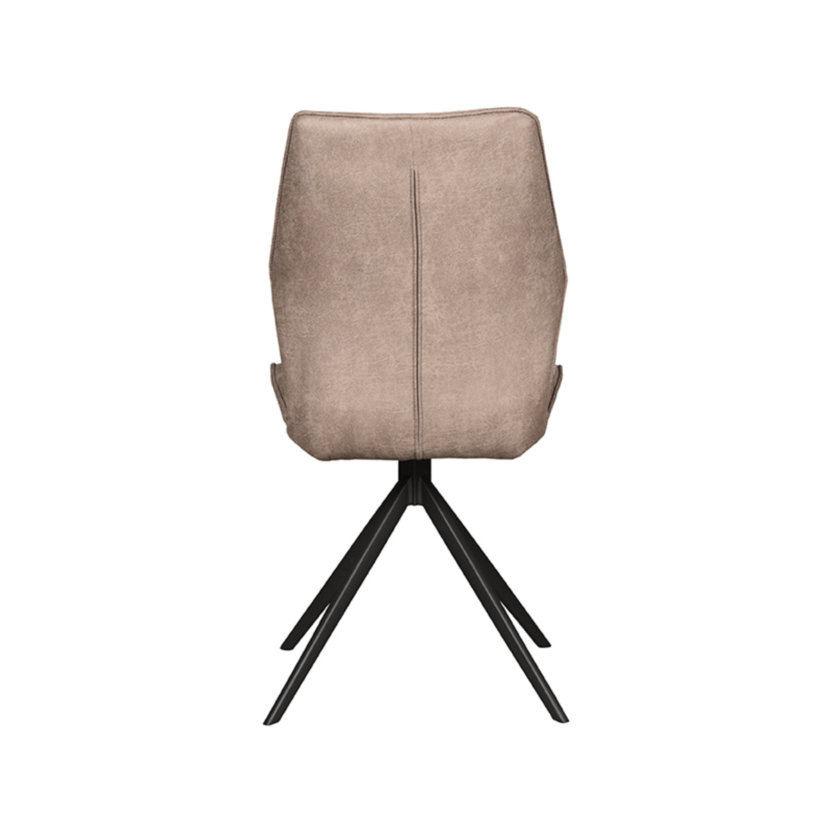 LABEL51 Dining room chair Comfy - Taupe - Micro Suede - Black