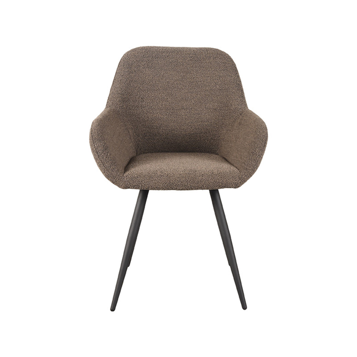 LABEL51 Dining room chair Fender - Brown - Boucle | 2 pcs