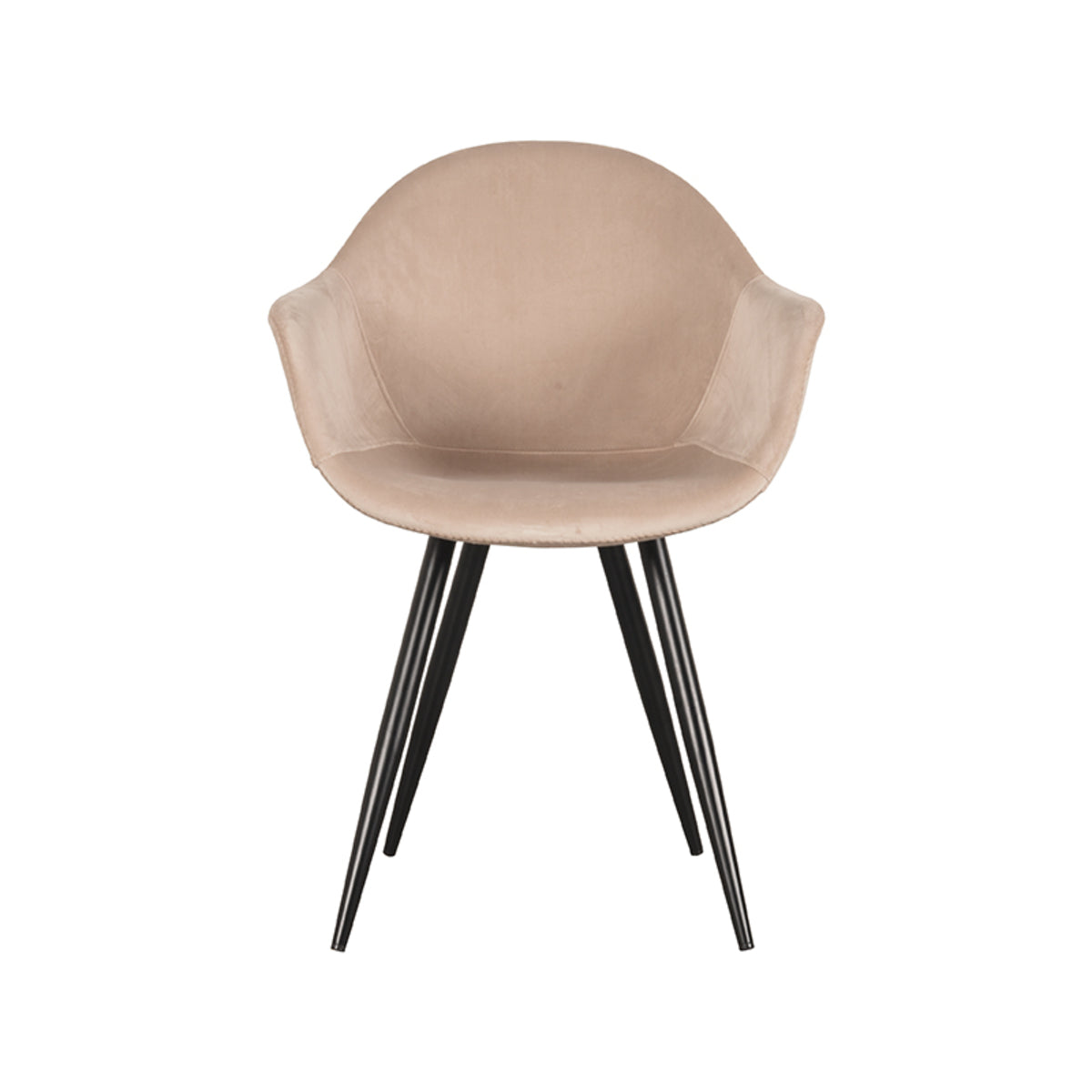 LABEL51 Dining room chair Forli - Sand - Velvet | 2 pcs