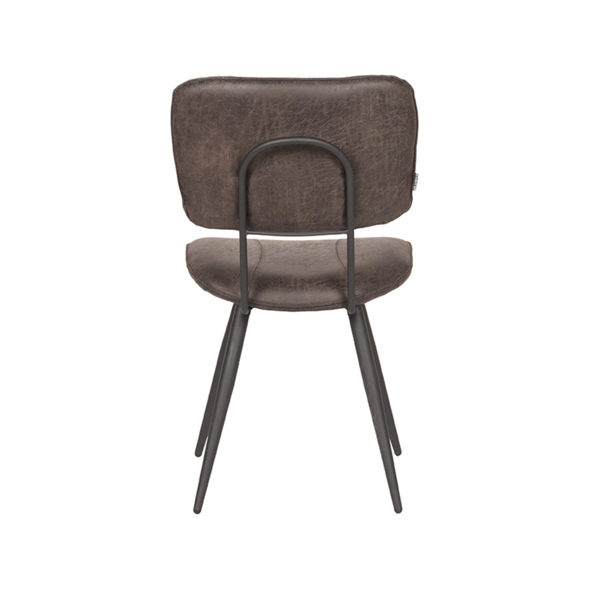 LABEL51 Dining room chair Fos - Anthracite - Leather | 2 pcs