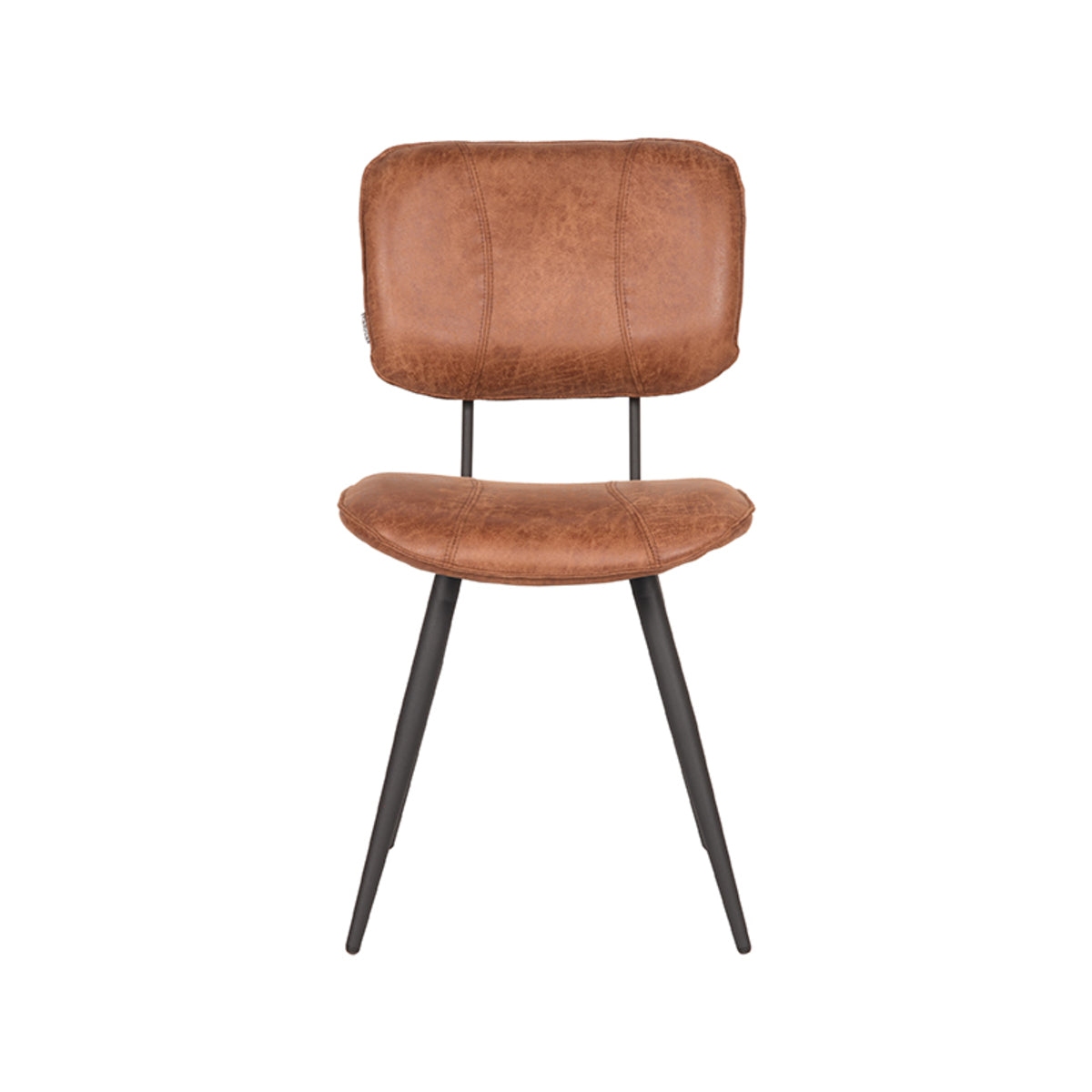 LABEL51 Dining room chair Fos - Cognac - Leather | 2 pcs